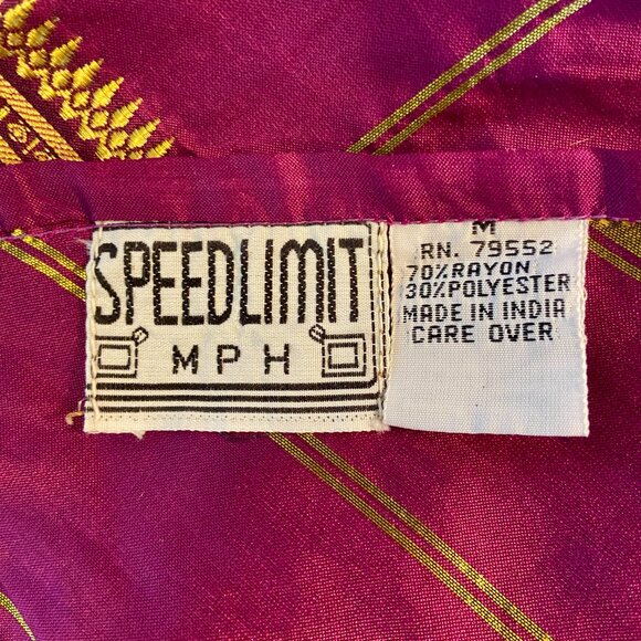 vtg 90s SPEED LIMIT MPH Crop Halter Top Boho Gypsy Whimsigoth Fairy M India EUC - Picture 7 of 7